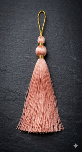 Traditional Brass Jewelry <b>Box</b> With Pink Tassel Decorative Home Accent for Bedroom Tabletop Display - Product Image 3