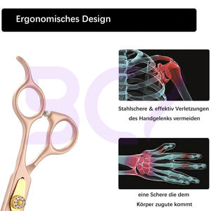 Tijeras de Peluquería de Acero Inoxidable de Alta Calidad, Diseño Ergonómico, Ligeras, Modernas y Ecológicas para Barberos - Product Image 6