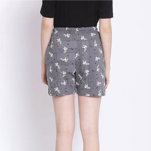 Pantalones Cortos Casuales Estampados para Mujer 2026, Cintura Elástica con Cordón, 100% Algodón Transpirable, Bolsillos, Ropa de Estar por Casa, Tallas Grandes, OEM Personalizado - Product Image 4