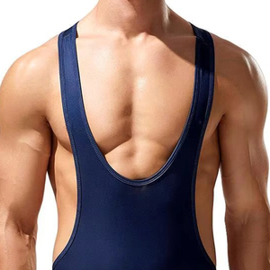 Chaleco de Lucha Ajustado Personalizable para Hombre, en Spandex/Poliéster, para Entrenamiento de Artes Marciales, Transpirable y de Secado Rápido - Product Image 3