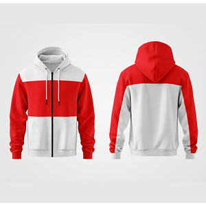 Sweat-shirt à capuche unisexe avec fermeture éclair intégrale, impression de logo personnalisée, haute qualité, veste à capuche pour hommes, femmes et jeunes, vêtements de sport - Product Image 5