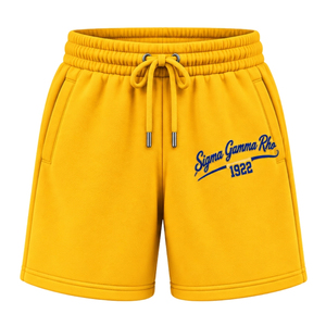 Sigma Gamma Rho Sorority <b>Women</b> Fleece Sweat <b>Shorts</b> Custom Greek Letter Casual <b>Lounge</b> Bottoms Athletic Workout Sportswear Soft - Product Image 1