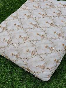 Tissu de broderie perlée haut de gamme, Tissu personnalisé, Tissu à sequins, Tissu dentelle, Vêtements de mode, Boutique de prêt-à-porter, Vente en gros, Fournisseur d'exportation - Product Image 6