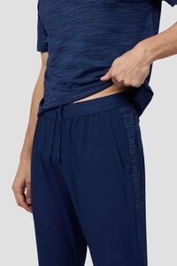 Men's Navy Blue Sweatpants Elastic Waist Pockets Breathable Casual <b>Joggers</b> Midweight <b>Polyester</b> Autumn Wear - Product Image 6