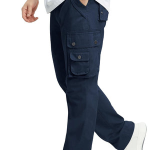 กางเกงคาร์โก้ลำลองผู้ชาย สตรีทแวร์ ผ้าฝ้ายคุณภาพสูง หลายกระเป๋า แห้งเร็ว หนักแน่น รับทำโลโก้ตามสั่ง OEM ODM - Product Image 3