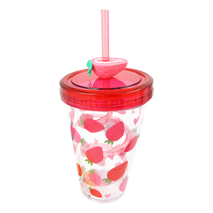 Gobelet en plastique personnalisé, coloré et tendance, avec des bords arrondis, une structure stable, une fabrication exquise et des parois épaissies, au design féminin, économique et livraison rapide. - Product Image 1