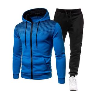 Men's High Quality <b>Long</b> <b>Sleeve</b> Athletic Sports <b>Set</b> Breathable <b>Gym</b> Fitness Tracksuit for Spring Outdoor Running & Jogging - Product Image 3