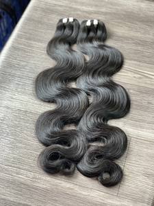 Super Venta Negro Onda Del Cuerpo Trama 100% Extensiones De Cabello Humano Vietnamita Mejor Calidad Sin Caída Sin enredos Sedoso Listo Para Enviar - Product Image 5