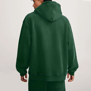 Custom Men's <b>Acid</b> Washed Hoodies <b>Drop</b> Shoulder Oversize Pullover 500gsm Cotton Blank Sweatshirts For Men Basics - Product Image 3