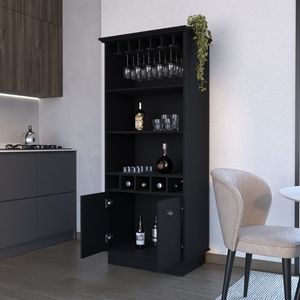 Mobile Bar Nero per Soggiorno Collezione Taholah - Product Image 4