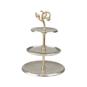 Soporte de Exhibición de Pasteles para Decoración de Mesa de Postres Hecho a Mano, Soporte de Aluminio Metálico para Decoración de Bodas - Product Image 4