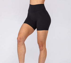 High Waist Seamless Quick Dry Eco-Friendly Cotton <b>Yoga</b> <b>Shorts</b> - Product Image 2