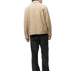 Chaqueta de Trabajo de Lona con Cierre, Diseño Moderno de Alta Calidad para Otoño e Invierno, Chaqueta Vaquera Informal - Product Image 6