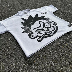 เสื้อยืดคอตตอนคุณภาพสูงสั่งทำพิเศษ พิมพ์ลายสกรีน ทรงโอเวอร์ไซส์ วินเทจ ทรงปกติ แบบครอป เป็นมิตรกับสิ่งแวดล้อม - Product Image 3