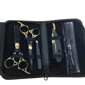 Professional Luxury <b>Barber</b> Scissors Kit High Quality Durable Stainless Steel Hair Cutting Tools <b>Set</b> for Salon Use - Product Image 3
