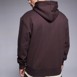 Vente en gros de sweats à capuche unisexes en tissu polaire surdimensionné 240GSM, impression personnalisée de votre propre logo, sweats à capuche vierges, logo personnalisé en usine, sweat à capuche pour homme - Product Image 6