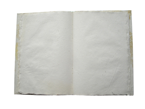 Carnet promotionnel en gros Camelon Exports, 48 feuilles / 96 pages, papier recyclé fait main en coton, couleur crème, avec logo imprimé - Product Image 4