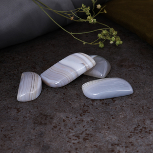 Cabujón de ágata gris rayada, cabujón de gema de otras formas, piedras sueltas para anillos, colgantes, pendientes, piedra semipreciosa, joyería de fábrica, a granel - Product Image 2