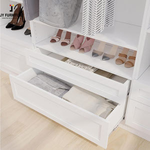 Armoires en MDF haute brillance de style européen moderne Design PET de luxe pour la maison Chambre à coucher Salle de sport Meubles prêts à monter pour hôtels - Product Image 6