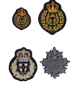 Parche de Escudo Personalizado Bordado a Mano con Hilo Metálico de Lujo Premium, Efecto 3D en Relieve, Acabado Resistente al Agua para Uniformes y Blazers - Product Image 4