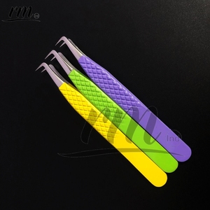 Pinzas para Extensión de Pestañas Mega Volumen con Logotipo Personalizado Profesional de RMI Wholesale, Punta de Fibra, Acero Inoxidable de Precisión, Antimagnéticas - Product Image 2