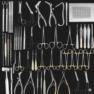 Set de Cirugía Maxilofacial y Endoscopia ENT, Kit de Instrumentos Quirúrgicos para Rinoplastia FESS, Herramientas de Cirugía Facial Nasal, Ortopédicas - Product Image 3