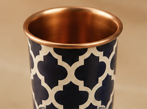 Luxury Moroccan Print Vacuum <b>Flask</b> Gift Set Stainless Steel Thermal Water Bottle with <b>2</b> <b>Cups</b> Premium Insulated Travel <b>Flask</b> Set - Product Image 4