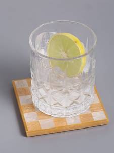 Sous-verres carrés en résine avec tapis antidérapants, design moderne, écologiques, 4x4 pouces, épaisseur personnalisée - Product Image 5