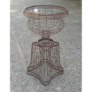 Maceta de Jardín de Alambre de Hierro con Acabado Antiguo, Hecha a Mano, para Decoración de Hogar, Balcón, Vestíbulo, Jardín, Urna para Plantas y Flores - Product Image 1