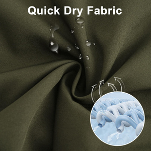 Short de bain élastique respirant avec impression de logo client, en tissu tricoté, fermeture à cordon, OEM - Product Image 5