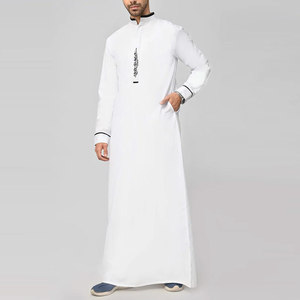 Nouveau design 2026 – Thobe/Jubba pour homme, manches longues, longueur cheville, 100 % coton respirant, haute qualité – Vente en gros - Product Image 3
