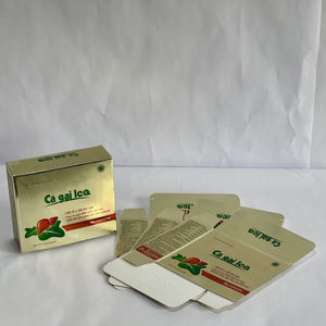 Caja de Embalaje Farmacéutico de Papel Metalizado Impresa Personalizada |   Fabricante de Cajas Plegables OEM ODM - Product Image 4