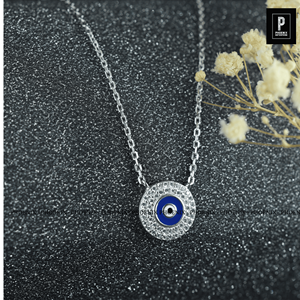 Pendentif Œil protecteur en Moissanite VVS, Argent 925, Bijou effet diamant, Charme de protection (sans chaîne) - Product Image 2