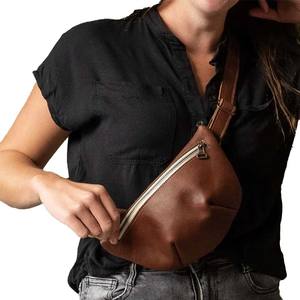 Riñonera de Cuero Vintage para Hombre y Mujer, con Múltiples Bolsillos, Correa Ajustable, para Viajes, Correr, Senderismo y Uso Diario - Product Image 3