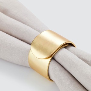 Wholesale Aluminum Napkin Rings for <b>Wedding</b> & Party Luxury Gold Eco-Friendly Best Quality Table Decor Napkin <b>Tissue</b> Holders - Product Image 3