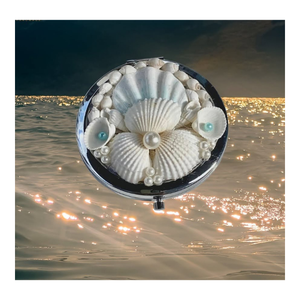 Handmade Shell <b>Mosaic</b> Mirror Luxury Home Décor Crafted From Natural Seashell And Sustainable Materials - Product Image 1