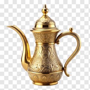กาต้มกาแฟทองเหลืองแบบคลาสสิกสไตล์ตะวันออกกลาง พร้อมพวยกาสำหรับดื่มชา ดีไซน์โลหะทนทาน - Product Image 6