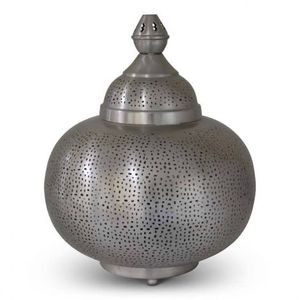 Decorative Moroccan Iron <b>Lantern</b> <b>Candle</b> Holder with Geometric Pattern Design for Modern Interior Styling - Product Image 4