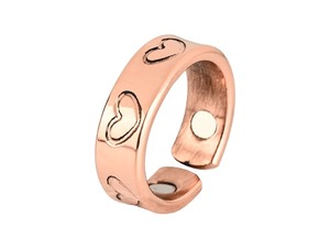 Anillo Magnético de Cobre de Dos Tonos con Textura Moderna, Anillo de Bienestar Magnético de Dos Tonos, Moderno y Funcional - Product Image 5
