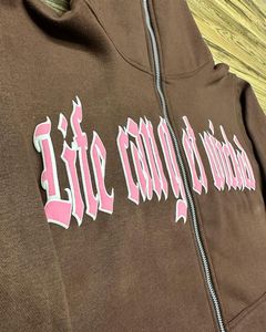 Sudaderas con Capucha y Cremallera para Hombre, de Alta Calidad, 100% Algodón, con Estampado Personalizado, Estilo Urbano, Corte Regular, para Invierno, 2026 - Product Image 2