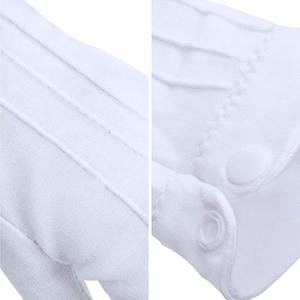 SATINIOR 10 paires de gants de parade en coton blanc pour cérémonies, smoking et garde d'honneur, type de tissu : coton - Product Image 3