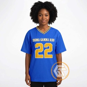 T-shirt personnalisé Sigma Gamma Rho pour femme – Vêtement de sororité d'été 100 % coton, col en V, respirant, anti-rétrécissement, écologique et séchage rapide - Product Image 5