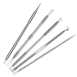 Aiguille à acné professionnelle en acier inoxydable, outil de suppression des points noirs, extracteur de boutons multifonction, équipement de beauté - Product Image 5