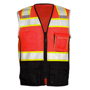 Construction <b>Worker</b> Safety Clothing Road Vest High Visibility Reflective Tape Breathable Working Vest <b>Jackets</b> for Security - Product Image 2