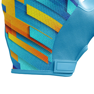 Flexible Sublimation Cycling Gloves Half Finger Wrist Printed Pattern Road Competition Custom Design Sublimation Cycling Gloves - Product Image 6