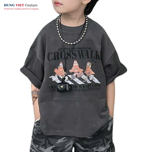 เสื้อยืดแขนสั้นสำหรับเด็กผู้ชายเด็กผู้หญิงผ้าฝ้ายโพลีเอสเตอร์พิมพ์ลาย3D สำหรับฤดูร้อน - Product Image 2