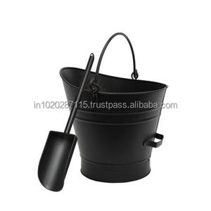 Cubo de carbón de hierro hecho a mano de calidad superior para uso tradicional de chimenea con acabado duradero y diseño de mango resistente - Product Image 4