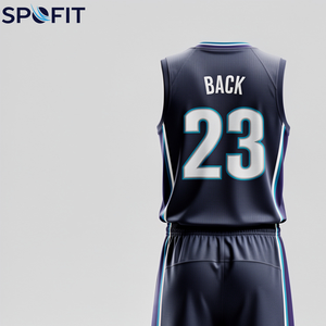 Uniforme de basketball personnalisé OEM 2026 de haute qualité, imprimé par sublimation, séchage rapide, respirant, pour équipe de basketball - Product Image 6