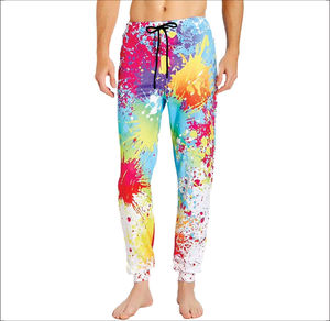 Best Material Men's Casual Jogger Pants Breathable Slim <b>Overalls</b> with Straight Pattern Hot Trending Sublimation Print - Product Image 2