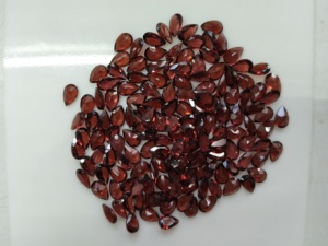 Natural Red <b>Garnet</b> 7x5MM Pear Cut Best Quality Loose Gemstone For Jewelry Making - Product Image 4